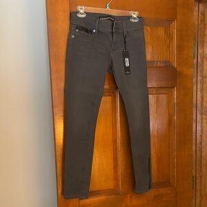 Express Men's Charcoal Skinny Jeans